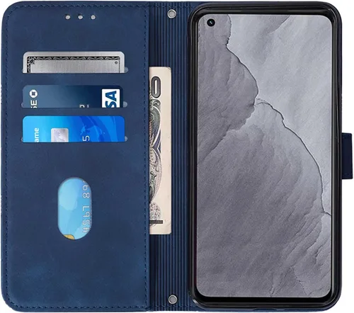 Miniatura 4 de LEMAXELERS Funda tipo cartera para Galaxy A23 5G, Samsung A23 5G con tapa magnética de piel sintética con tarjetero, funda protectora a prueba