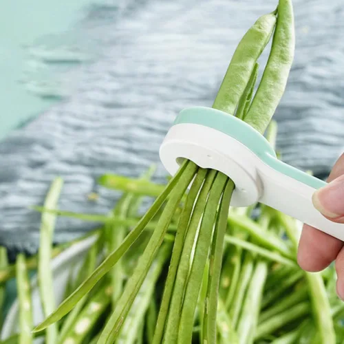 Miniatura 5 de BESTonZON 2 piezas de rallador de frijoles para verduras, de acero inoxidable ahora frijol verde, cortador de frijoles franceses, herramienta