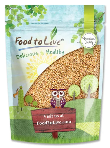 Food to Live Semillas de lino dorado, 1.5 libras, semillas de lino enteras prémium para recetas nutritivas, hornear y aperitivos, ricas en omega-3,
