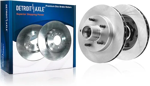Miniatura 47 de Detroit Axle - Rotores de freno traseros para Volkswagen Beetle Jetta Golf SportWagen Audi A3 2010 2011 2012 2013 2014 2015 2016 2017 2018 2019
