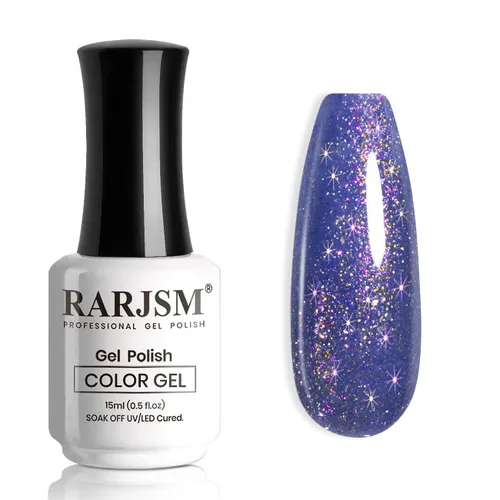 Miniatura 29 de RARJSM Esmalte de Uñas en Gel Rosa con Purpurina Nude, Rosa Brillante con Pigmento Dorado Brillante, Esmalte de Uñas en Gel Gelatinoso Transparente