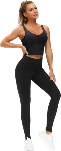 Miniatura 5 de THE GYM PEOPLE - Pantalones deportivos de yoga gruesos de tiro alto para mujer con bolsillos y control de abdomen leggings para entrenar y correr