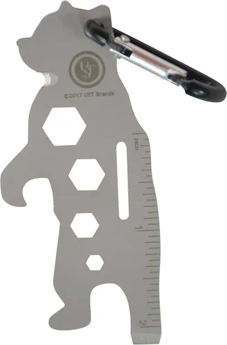 Miniatura 13 de UST Tool-a-Long - Mosquetones multiherramienta con construcción duradera y compacta de acero inoxidable para senderismo, kayak, campamento, viajes