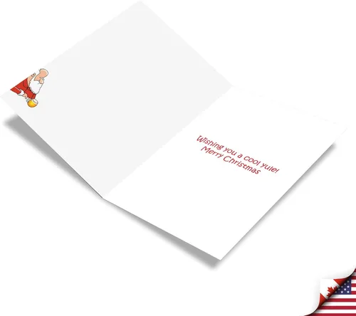 Miniatura 2 de NobleWorks - 12 divertidas tarjetas de dibujos animados para Navidad - Humor navideño, juego de tarjetas de papelería en caja