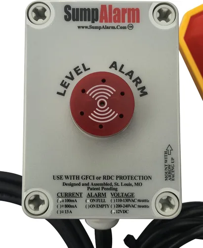 Miniatura 8 de Sump Alarm Alarma de agua alta para bomba de sumidero y agua séptica, alarma acústica de 90 dB resistente a la intemperie con interruptor
