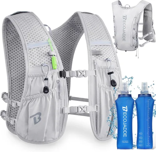 Miniatura 25 de BECOJADDE Chaleco de Hidratación Mochila para Correr para Hombres Mujeres, Mochila de Hidratación Ligera de 5L para Correr, Chaleco de Hidratación