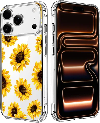 Miniatura 135 de Funda transparente de girasol compatible con iPhone SE 2022 SE 2020 7 8, funda trasera floral para niñas y mujeres, funda protectora transparente