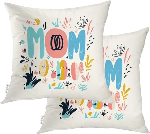 Miniatura 117 de Fundas de almohada con diseño de pinos y pájaros, bayas rojas, hojas de acebo, fondo beige, funda de cojín de mezcla digital, funda de almohada