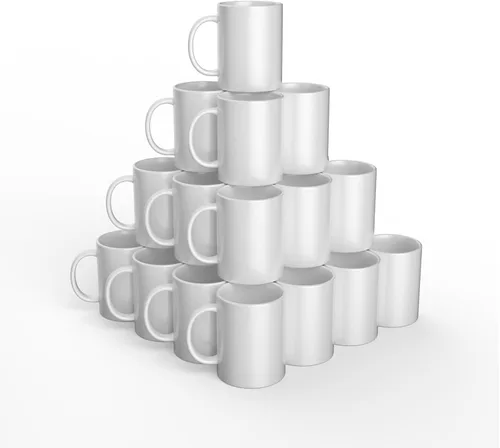 Miniatura 10 de Cricut Taza biselada en blanco, revestida de cerámica, apta para lavavajillas y microondas para decorar, compatible con prensa de tazas y tinta