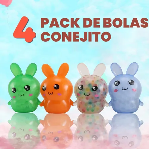 Miniatura 3 de Relleno para cesta de Pascua, esenciales para cesta de Pascua, 4 unidades, bolas de estrés de conejo de Pascua para adultos, bolas para aliviar