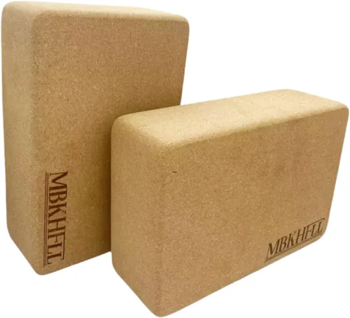 Miniatura 7 de Bloques de yoga de corcho, corcho natural, alta densidad con superficie antideslizante, accesorios ecológicos para mujeres, ideales para yoga