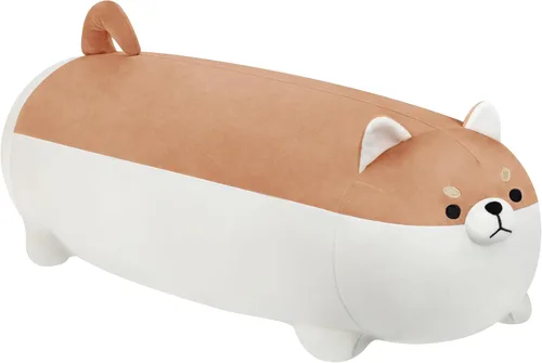 Miniatura 11 de AFAN Shiba Inu - Almohadas de peluche Kawaii de peluche para perro Corgi, lindos y suaves, regalos (negro, 11.8 pulgadas)