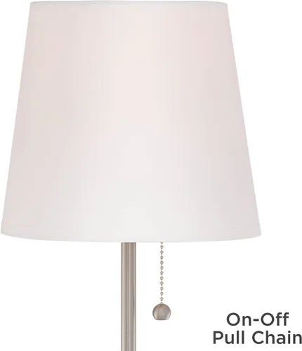 Miniatura 5 de 360 Lighting Justin - Juego de 2 lámparas de mesa modernas de 3 vías de 18 pulgadas de alto con puerto de carga USB y reguladores de mesa, metal
