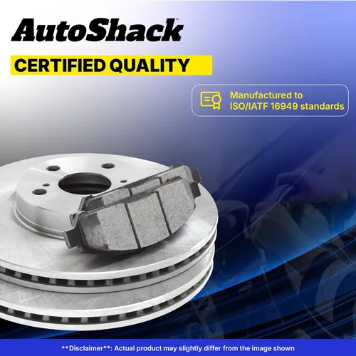 Miniatura 5 de AutoShack 10.91" (277 mm) Rotores de freno ventilados delanteros + pastillas de freno cerámicas de reemplazo para 2002-2010 Subaru Impreza 2003-2005