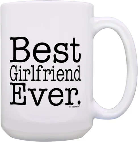 Miniatura 8 de ThisWear Regalo de cumpleaños para novia, mejor novia, regalo de 11 oz, taza de café de cerámica, taza de té, color blanco