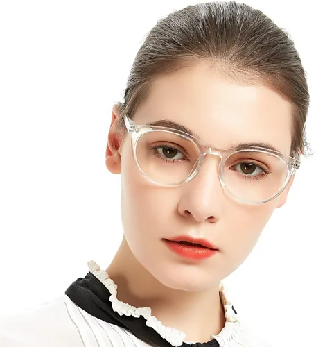 Miniatura 8 de MARE AZZURO Gafas de Lectura Redondas de Gran Tamaño para Mujer, Diseño de Lector 1.00 1.25 1.50 1.75 2.00 2.25 2.50 2.75 3.00 3.50 (Azul, 2.25)