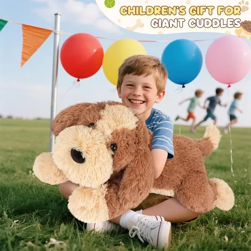 Miniatura 7 de SuzziPals Animal de peluche grande de 30 pulgadas, cachorro de peluche gigante grande y suave, juguetes de peluche gigantes para relajación