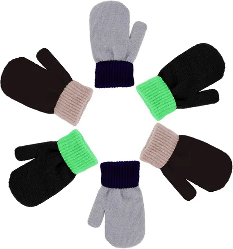 Miniatura 4 de 3 pares de guantes elásticos para niños