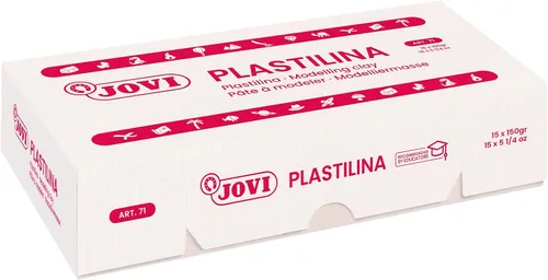 Miniatura 5 de Jovi - Paquete de plastilina, masa reutilizable que nunca se seca, 15 barras de 5.29 onzas cada una en color negro, total de 5 libras, no tóxica
