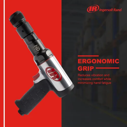 Miniatura 5 de Ingersoll Rand 135MAXK Martillo Neumático de Cambio Rápido con Reducción de Vibración, Juego de Cincel de 5 Piezas, 2,600 BPM, Carrera de 3