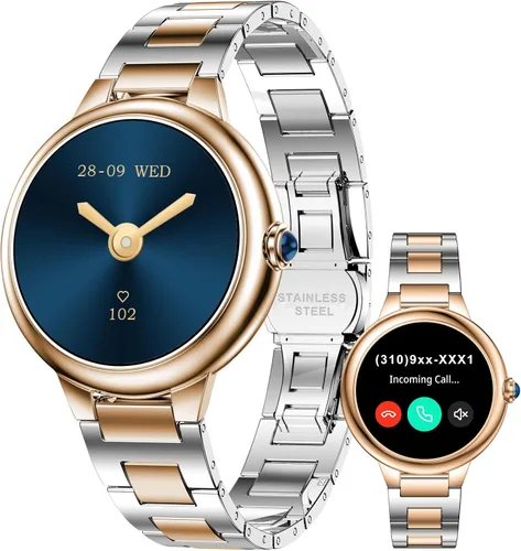Miniatura 10 de SOUYIE Reloj inteligente DA GPT 2026 para mujer, pantalla AMOLED de 1.19 pulgadas, esfera de reloj personalizable AI, frecuencia cardíaca, monitor