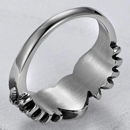Miniatura 4 de Jude Jewelers - Anillo de boda con forma de corazón con forma de alas de ángel