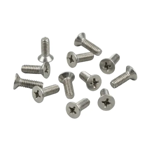 Miniatura 13 de NACX Tornillos de cabeza plana avellanados Phillips M6 x 0.551 in, A2-70, tono plateado, acero inoxidable 304, 60