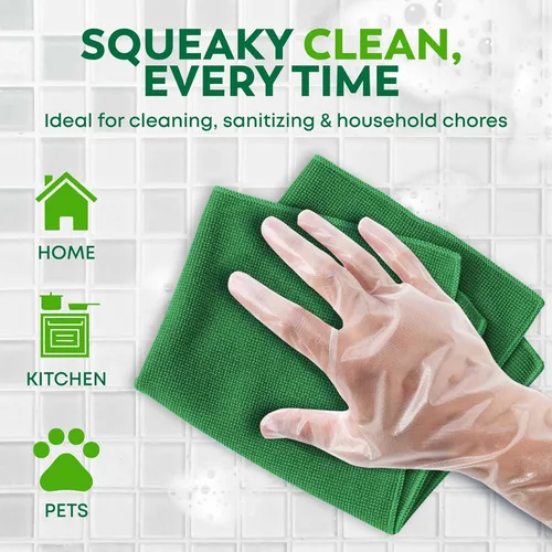 Miniatura 3 de Keppi 100 unidades de guantes desechables - libres de BPA y látex - guantes desechables sin látex - para manejo de alimentos - seguros para Guantes