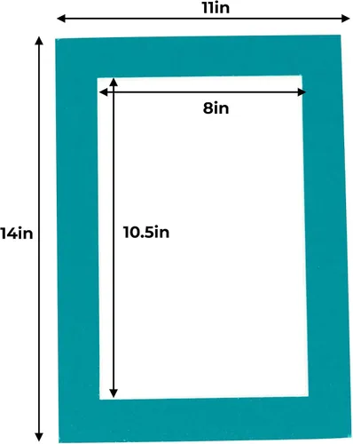 Miniatura 111 de 8.5x11 Mat for 11x14 Frame - Precut Mat Board Acid-Free Brown 8.5x11 Photo Matte Made to Fit a 11x14 Picture Frame, Premium Matboard for Family