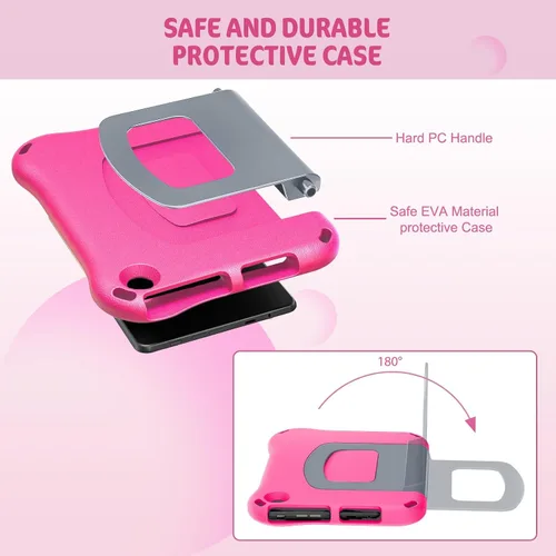 Miniatura 4 de Funda para tablet H D 8 para niños, funda para tablet 8 Plus (apta para versión 2022 y 2020), Auorld a prueba de niños, ligera, a prueba de golpes