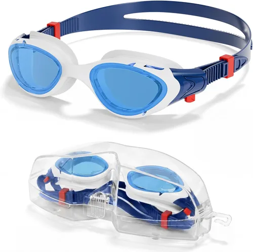 Miniatura 13 de Aegend Gafas de natación antivaho sin fugas para adultos, hombres y mujeres claro negro