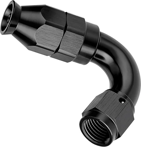 Miniatura 9 de EVIL ENERGY - Adaptador de manguera de una pieza PTFE 4AN de 30 grados, aluminio, color negro