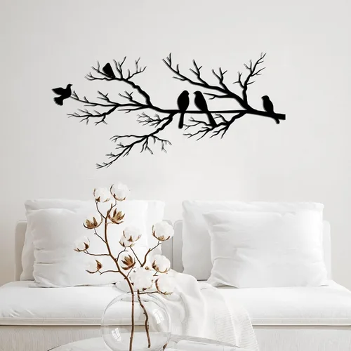 Miniatura 6 de seemy Decoración de pared de arte metálico, decoración de pared de metal, decoración de pared negra, decoración de pared de metal para sala
