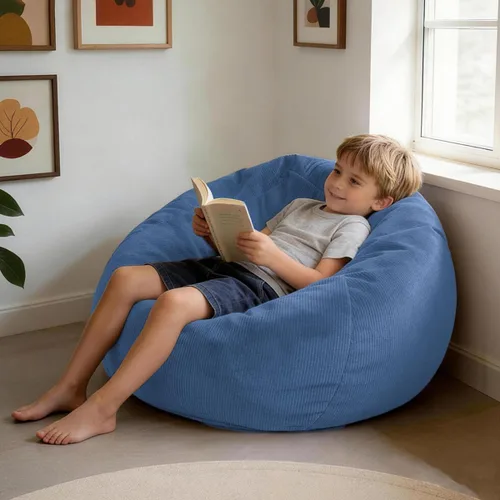 Miniatura 16 de LPMOERA Puf de espuma viscoelástica para niños/adolescentes con relleno redondo para niños, para sala de estar, dormitorio, dormitorio