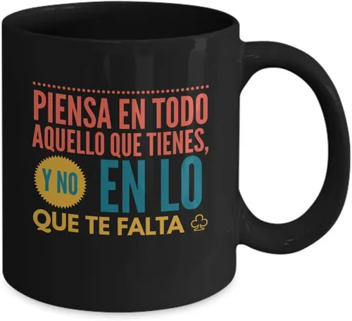 Miniatura 2 de Taza Café Piensa Vaso, taza de café divertidas, tazas personalizadas, taza de café inspiradoras, taza con mensajes positivos.