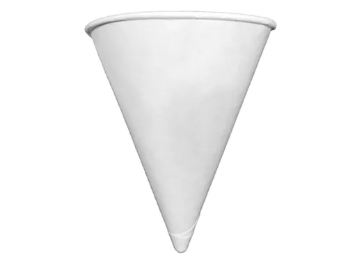 Miniatura 2 de MC Distributors - Paquete de taza y dispensador de cono Genpak compostable de 4.5 onzas, paquete de 4 vasos de agua con cono de papel y tubo