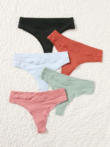 Miniatura 6 de Verdusa Ropa interior de maternidad sin costuras para mujer, paquete de 5
