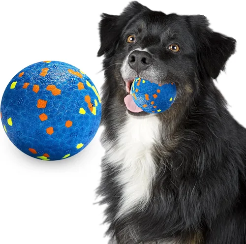 Miniatura 20 de Pelotas para perros, pelota de juguete indestructible para perros masticadores agresivos, pelota interactiva duradera de alta elasticidad