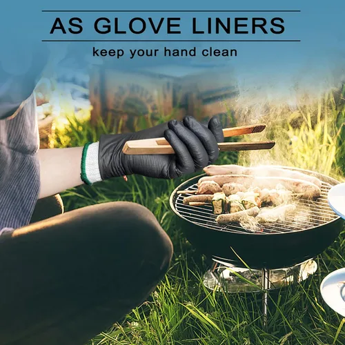 Miniatura 3 de GSAFEME 12 Pares de Guantes de Forro de Algodón para Barbacoa, Cocina, Parrilla, Manipulación de Alimentos - Guantes de Trabajo de Seguridad