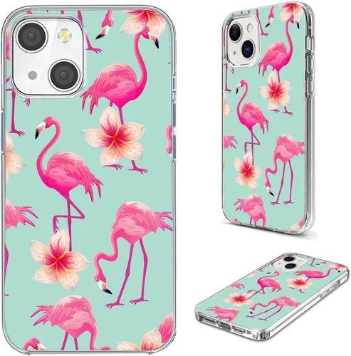 Miniatura 15 de Funda protectora completa a prueba de golpes, delgada, suave, TPU transparente, para iPhone 14/13 6.1, diseño de animales de dibujos animados
