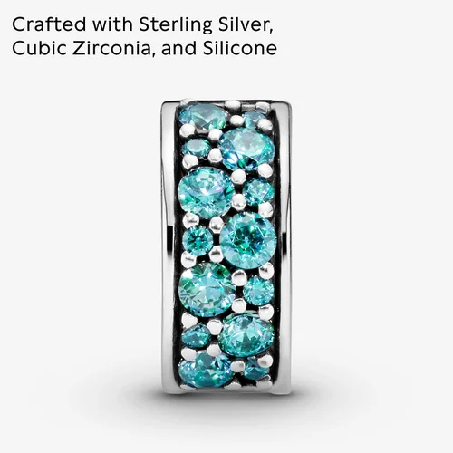 Miniatura 3 de Pandora 791817MCZ Teal Shinning Elegance Clip
