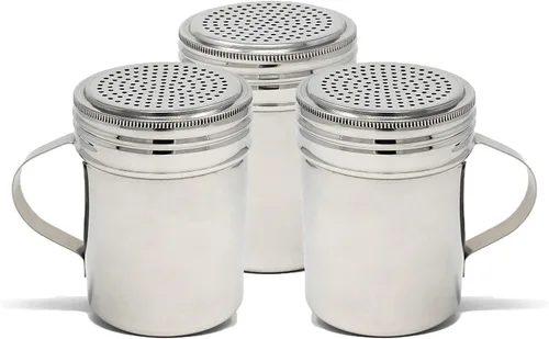 Miniatura 2 de Tamiz de acero inoxidable Winware, con asa, 10 onzas, Acero inoxidable, Plateado