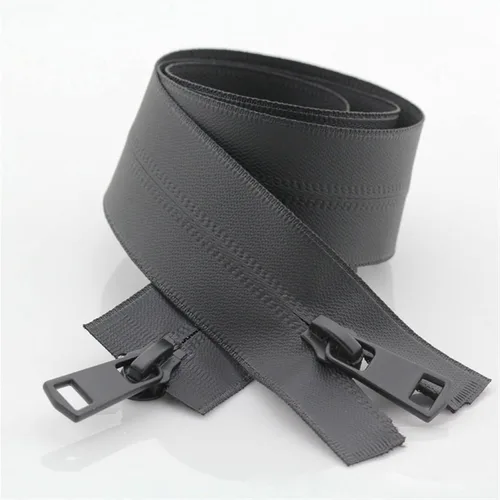 Mdingbao-Zippers 5# - Cremalleras dobles impermeables invisibles de doble vía de nailon de extremo abierto para coser suministros de ropa, fuertes y