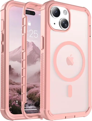 Miniatura 26 de jaroco - Funda magnética compatible con MagSafe para iPhone 11 de 6.1 pulgadas; protección de grado militar contra caídas, de doble capa
