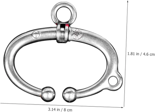 Miniatura 4 de GANAZONO Anillo de nariz de ganado de vaca con alicates de nariz de resorte, anillo de acero inoxidable para manejo de ganado, suministros de 3.14 x