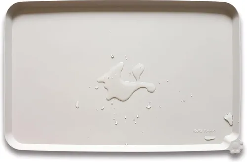 Miniatura 11 de Hoki Found - Bandeja de silicona para comederos de perros y gatos, tapetes impermeables para comida y agua, color cedro oscuro