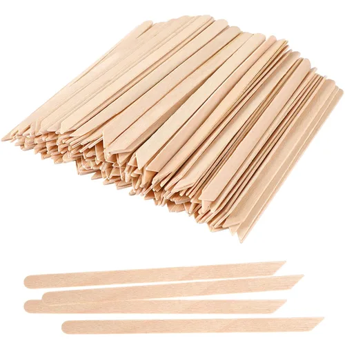 Miniatura 8 de JANYUN 200 varillas aplicadoras de cera para cejas, espátulas de cera de madera para cara y pequeños palos de depilación (sin asa)
