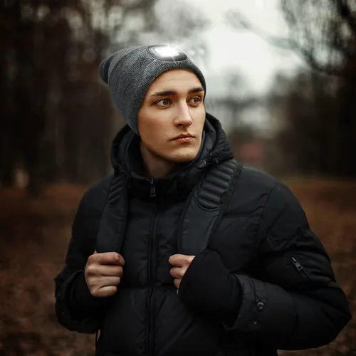 Miniatura 25 de Etsfmoa Gorro unisex con la luz, regalos para hombres, papá, padre, gorras recargables por USB