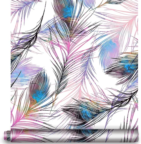 F1689 - Papel tapiz autoadhesivo de 17.7 pulgadas x 9.8 pies, papel de pared autoadhesivo de vinilo autoadhesivo de 17.7 pulgadas x 9.8 pies, color