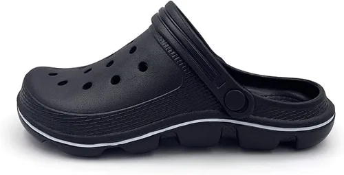 Miniatura 2 de Pantuflas unisex clásicas con forro de cuero estilo zuecos, AC1519